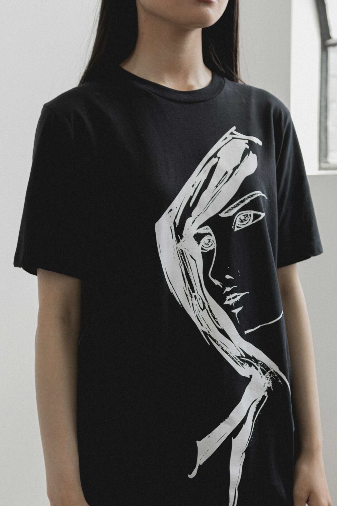unisex-organic-cotton-long-t-shirt-black