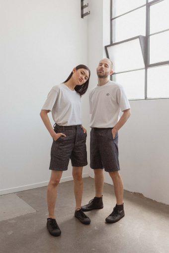 kodama apparel - zen cargo shorts denim1