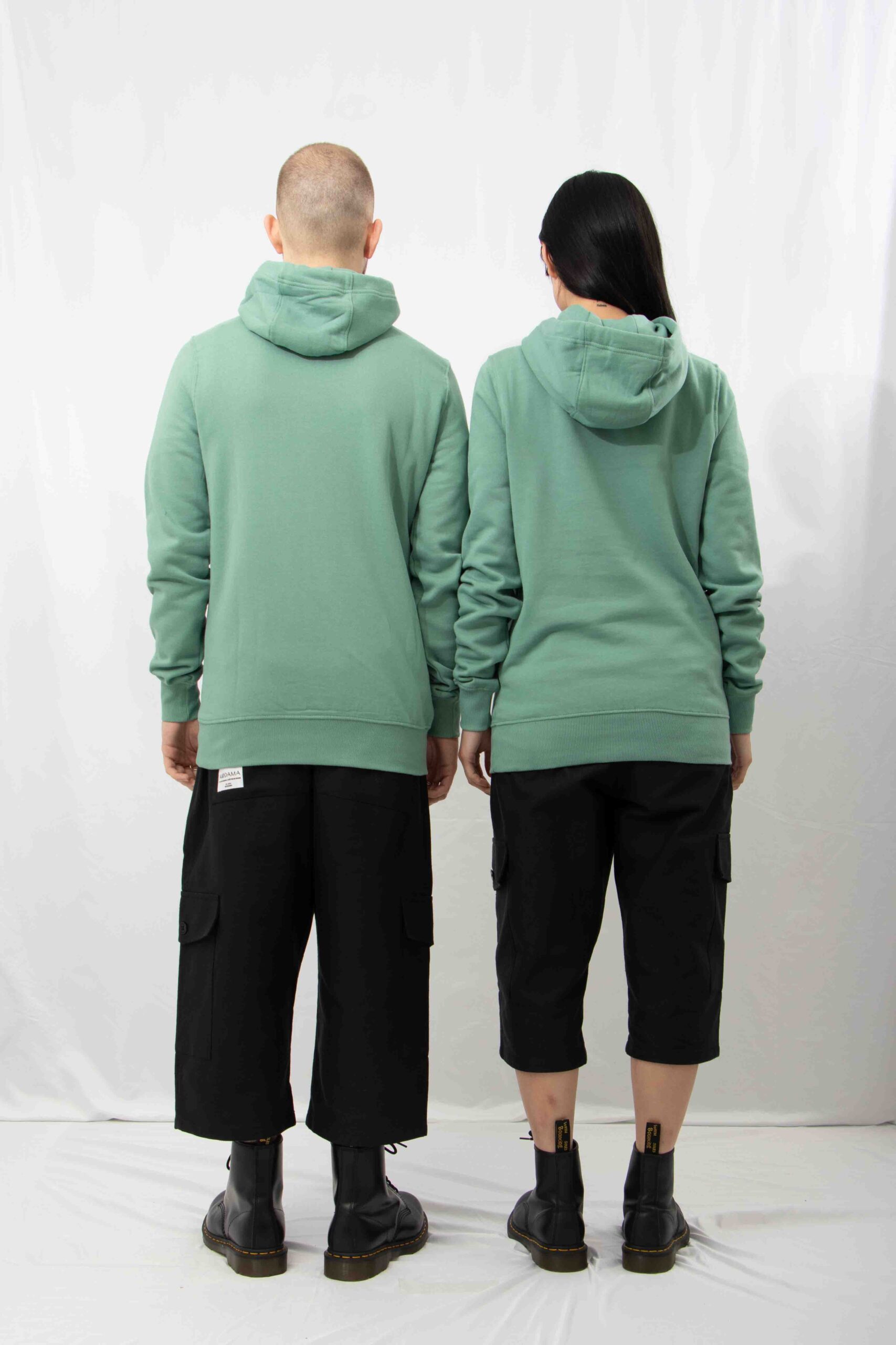 AW22-Unisex-Organic-Cotton-Pull-Over-Hoodie-Sage-Green-4